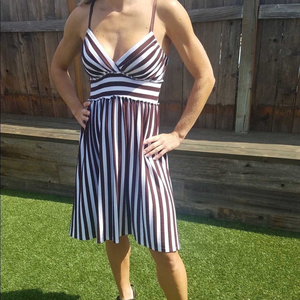 Like New No appt. necessary striped dress